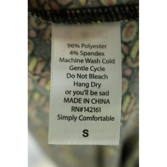 LULAROE IRMA MULTI-COLORED PATTERN | SIZE SMALL - Picture 3 of 5